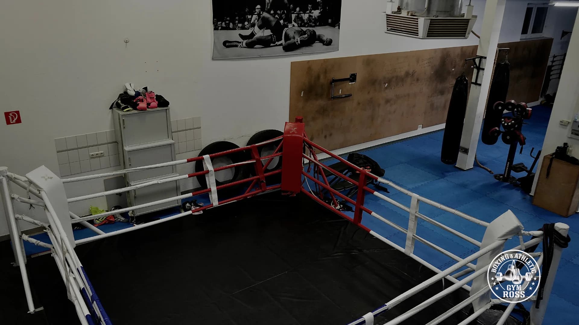 Sparringbereich im Boxgym Ross in Bayreuth